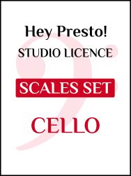 Studio Licence - Scales Set for Cello (Initial–Grade 5, ABRSM compatible)